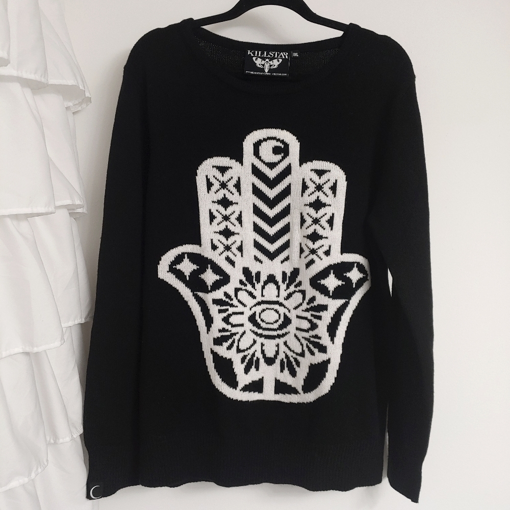 KILLSTAR hamsa sweater XXL